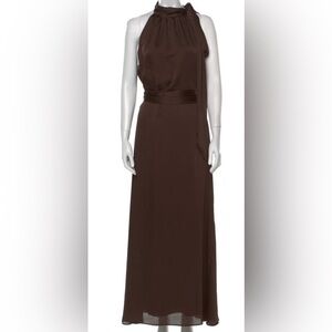 Sachin + Babi Chocolate Brown Maxi Dress
